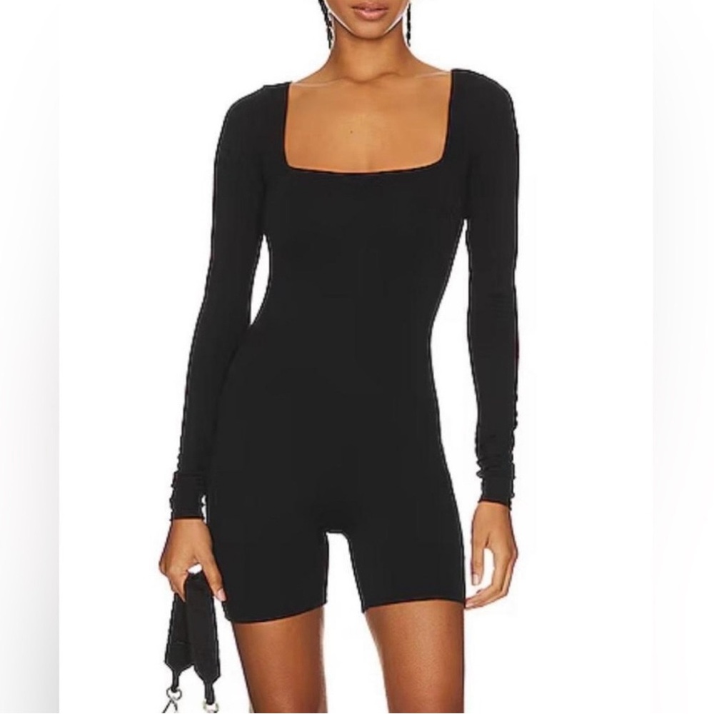 525 America Black Stretch Romper